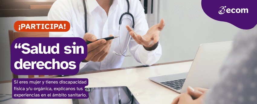 Banner promocional del proyecto "Salud sin derechos"