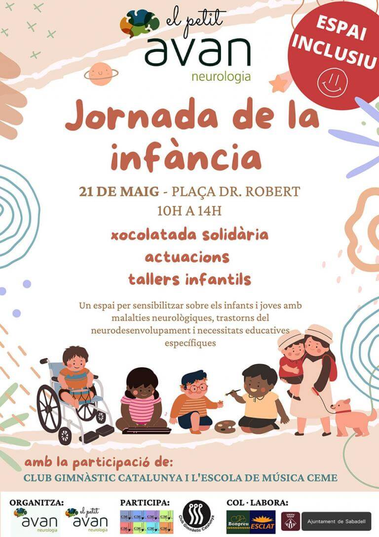 Jornada de la infancia en la Plaza Doctor Robert de Sabadell de 10h a 14h