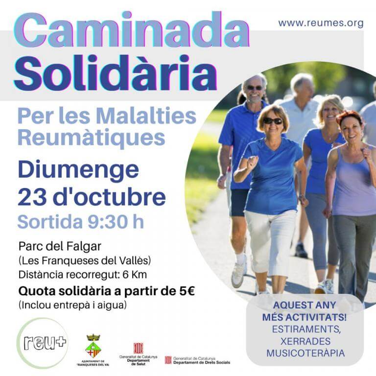 Caminada solidària, diumenge 23 d'octubre a les 9:30h al Parc del Falgar, quota solidària a partir de 5€