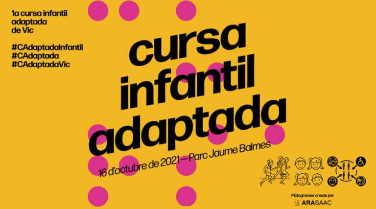 Cartel de la primera carrera infantil adaptada