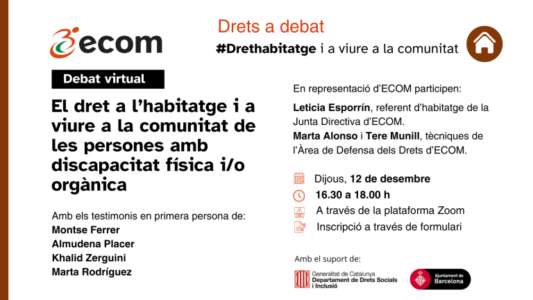 Cartelería del debate virtual. 