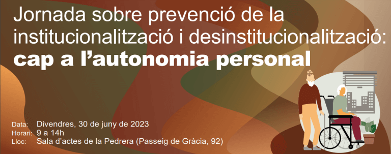 Imatge Jornada sobre prevenció de la institucionalització i desinstitucionalització
