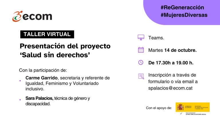 flyer promocional del taller
