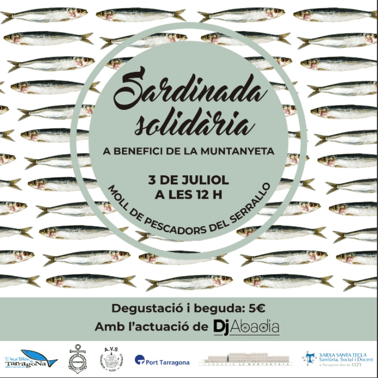 La Asociación Provincial de Parálisis Cerebral (APPC) de Tarragona organiza, en el marco de las fiestas de Sant Pere, el domingo 3 de julio a las 12h, una sardinada solidaria. 