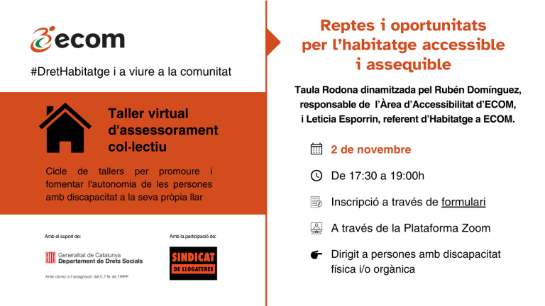 Cartell informatiu del webinar 