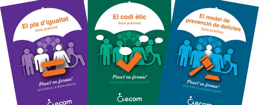 Imatge amb les portades de les tres guies