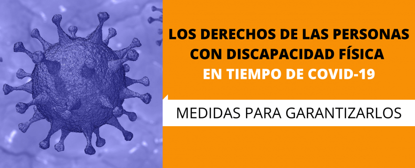Banner de la portada del documento de medidas, que incluye la imagen del coronavirus
