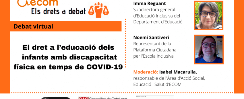 Imatge del cartell del webinar.