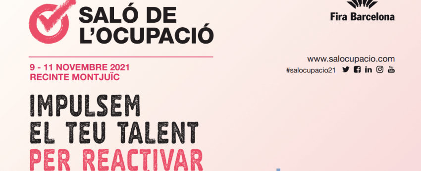 Cartell informatiu Saló de l'ocupació