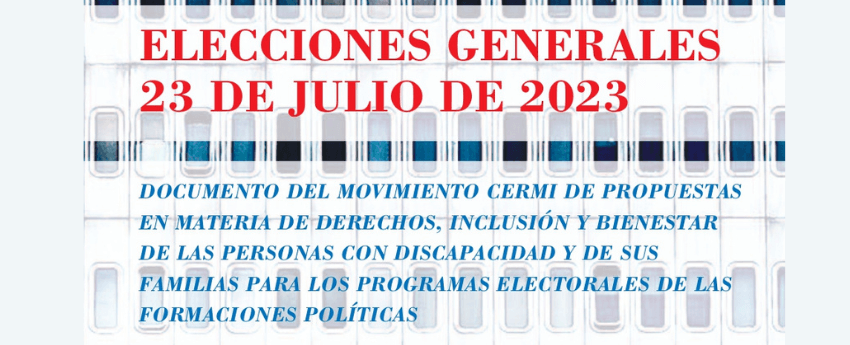 Portada del document del CERMI 