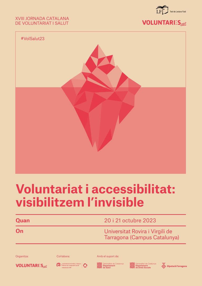 Cartel XVIII Jornada Catalana de Voluntariado y Salud
