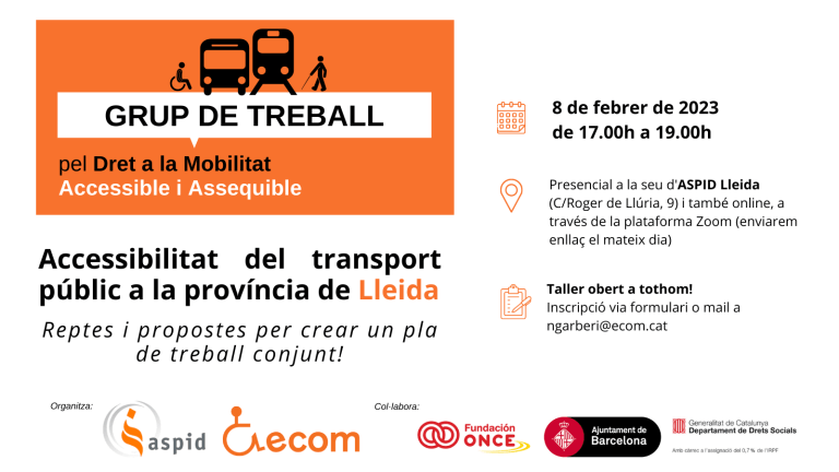 GT Accessibilitat del transport públic a la província de Lleida