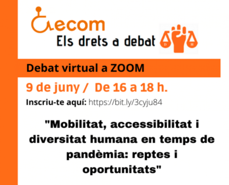 cartell del debat sobre dret a la mobilitat
