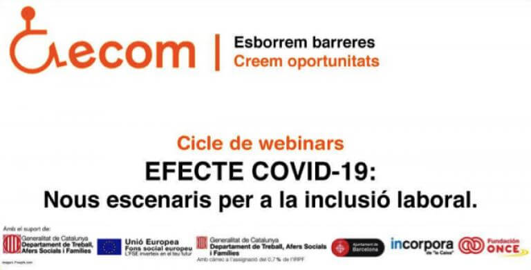 Imatge del cartell del webinar.