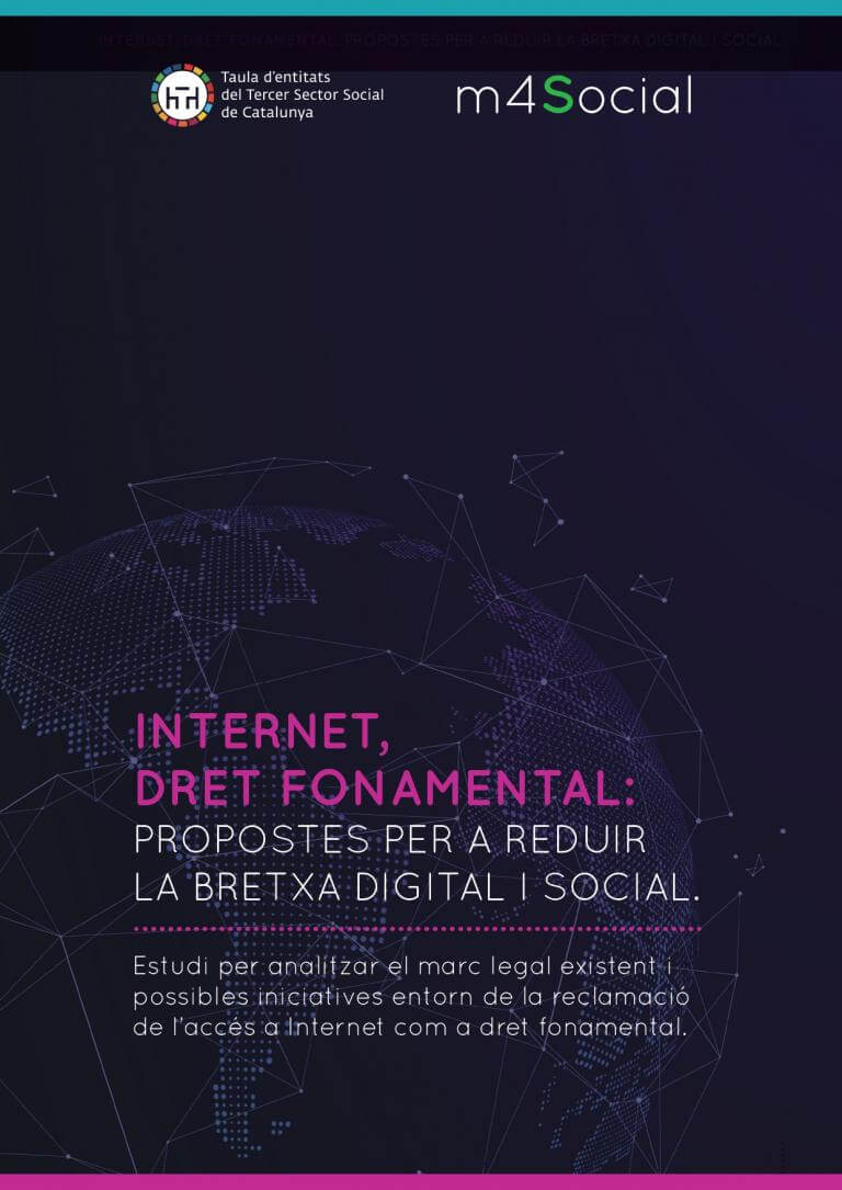 Cartell informe m4Social Internet, dret fonamental 